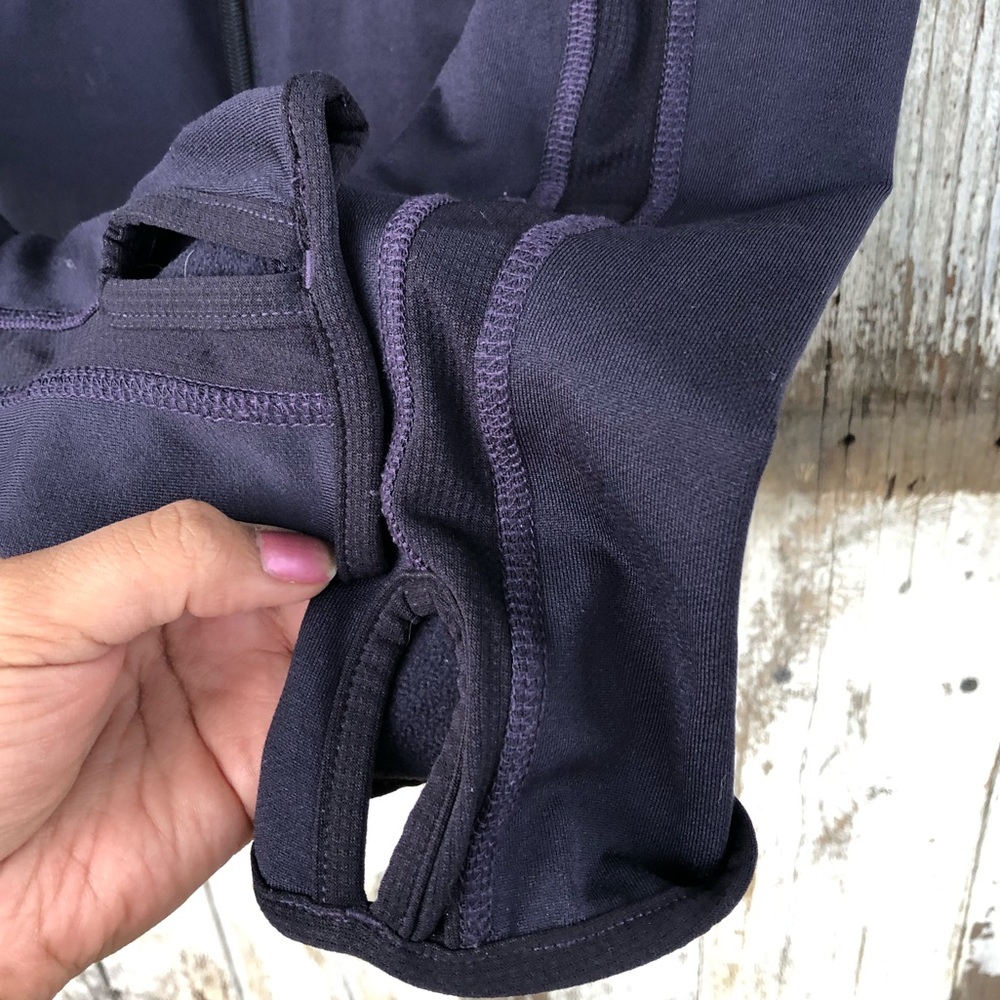 Adidas Dark Purple Plum Pink Stripes ZIP Up - Picture 4 of 11
